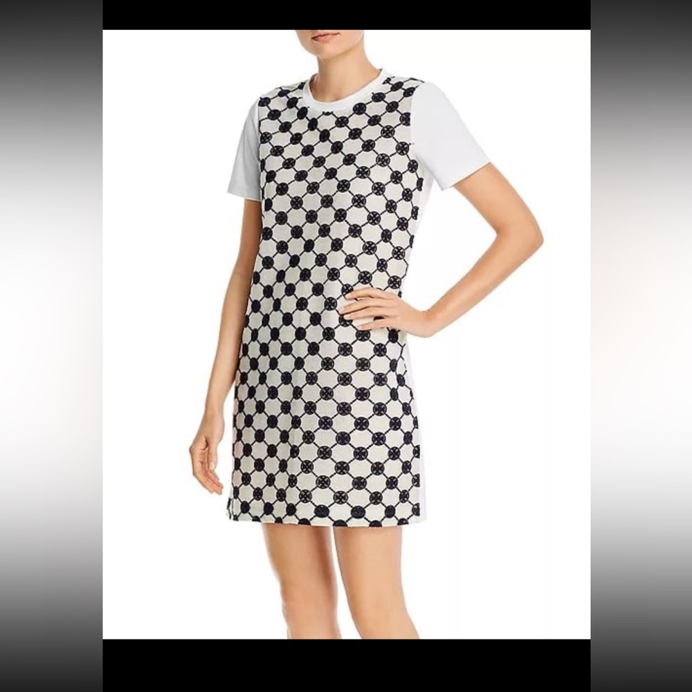Tory Burch Lace Logo T-Shirt Dress